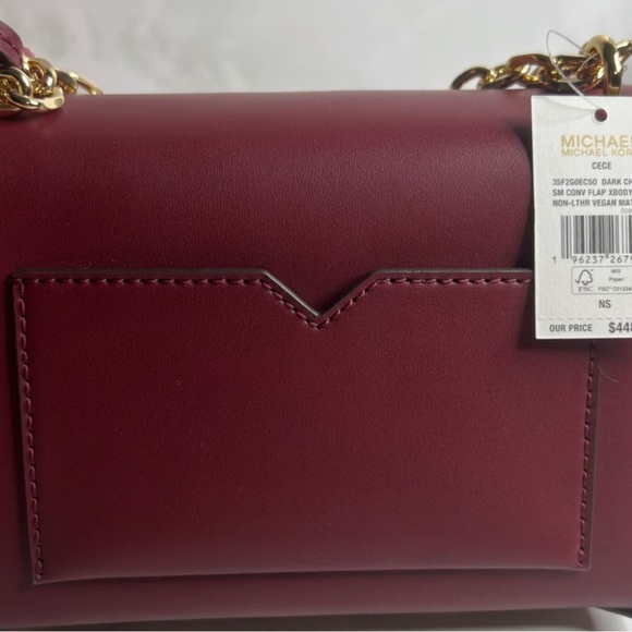 Michael Kors - Cece Small Shoulder Bag $448 ( Dark Cherry Color). Condition new - Picture 2 of 7